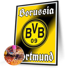Load image into Gallery viewer, Borussia Dortmund Football Club Logo-Full Round Diamond Painting-30x40cm