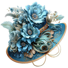 Load image into Gallery viewer, Blue Peacock-Full Round Diamond Painting-30x30cm