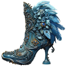 Load image into Gallery viewer, Blue Peacock-Full Round Diamond Painting-30x30cm