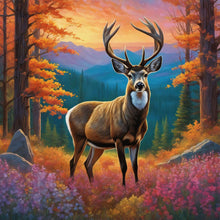 Load image into Gallery viewer, Deer-Full Round Diamond Painting-40x40cm