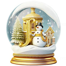 Load image into Gallery viewer, Christmas Crystal Ball Letter-Full Round Diamond Painting-30x30cm