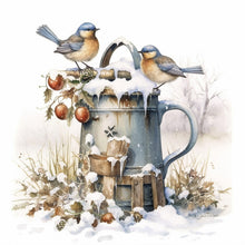 Load image into Gallery viewer, Christmas Bird-Full Round Diamond Painting-30x30cm