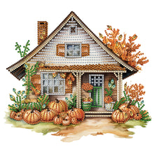 Load image into Gallery viewer, Pumpkin Hut-Partial Special Diamond Painting-30x30cm