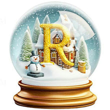 Load image into Gallery viewer, Christmas Crystal Ball Letter-Full Round Diamond Painting-30x30cm