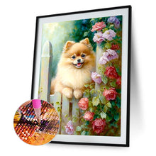 Load image into Gallery viewer, Dog-Full Round Diamond Painting-30x40cm