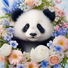 Load image into Gallery viewer, Animal Flower-Full Round Diamond Painting-30x30cm