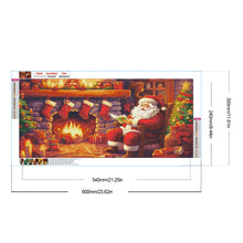 Load image into Gallery viewer, Santa Claus-Full Round Diamond Painting-60x30cm-Large Size