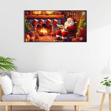 Load image into Gallery viewer, Santa Claus-Full Round Diamond Painting-60x30cm-Large Size