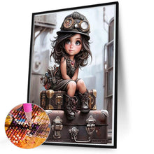 Load image into Gallery viewer, Mechanic Girl-Full Square Diamond Painting-50x70cm-Large Size