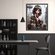 Load image into Gallery viewer, Mechanic Girl-Full Square Diamond Painting-40x50cm