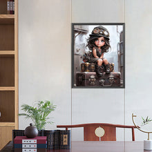 Load image into Gallery viewer, Mechanic Girl-Full Square Diamond Painting-40x50cm