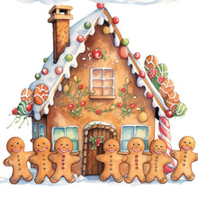 Load image into Gallery viewer, Christmas Cookie House-Full Round Diamond Painting-30x30cm