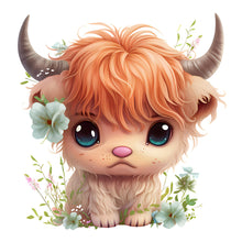 Load image into Gallery viewer, Flower Animals-Full Round Diamond Painting-30x30cm
