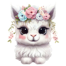 Load image into Gallery viewer, Flower Animals-Full Round Diamond Painting-30x30cm