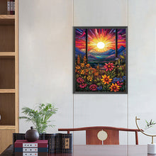 Load image into Gallery viewer, Beautiful Sunrise-Full Round Diamond Painting-40x50cm