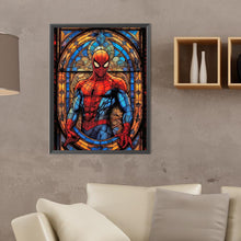 Load image into Gallery viewer, Stained Glass Spiderman-Full Round Diamond Painting-30x40cm