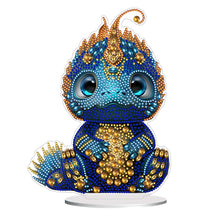 Load image into Gallery viewer, Dragon-Single Side Drill-Wooden Diamond Desktop Ornament