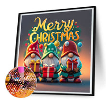 Load image into Gallery viewer, Christmas Gnome-Full Round Diamond Painting-30x30cm