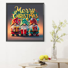 Load image into Gallery viewer, Christmas Gnome-Full Round Diamond Painting-30x30cm