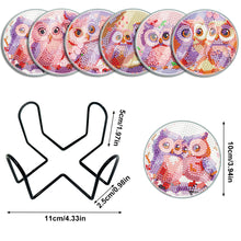 Load image into Gallery viewer, 6 Pcs/Set Animal-Acrylic Waterproof Diamond Coaster