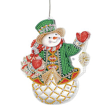 Load image into Gallery viewer, 5D Christmas Diamond Painting Hanging Light Festive Rhinestone Lamp Pendant Kits