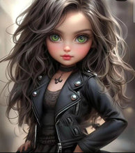 Load image into Gallery viewer, Cool Girl-Full Round Diamond Painting-30x40cm