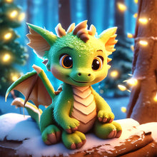 Load image into Gallery viewer, Dragon-Full Round Diamond Painting-30x30cm