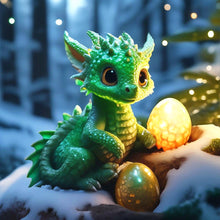 Load image into Gallery viewer, Dragon-Full Round Diamond Painting-30x30cm