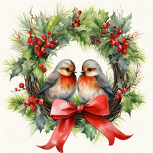 Load image into Gallery viewer, Christmas Gnome-Full Round Diamond Painting-30x30cm