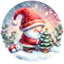 Load image into Gallery viewer, Christmas Gnome-Full Round Diamond Painting-30x30cm