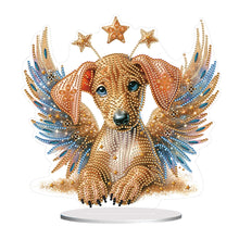 Load image into Gallery viewer, Dog-Single Side Drill-Diamond Desktop Ornament