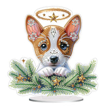 Load image into Gallery viewer, Dog-Single Side Drill-Diamond Desktop Ornament