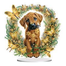 Load image into Gallery viewer, Dog-Single Side Drill-Diamond Desktop Ornament