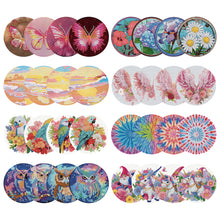 Load image into Gallery viewer, 4Pcs/Set Acrylic Diamond Painted Placemats Tableware Mat