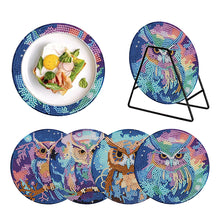 Load image into Gallery viewer, 4Pcs/Set Acrylic Diamond Painted Placemats Tableware Mat