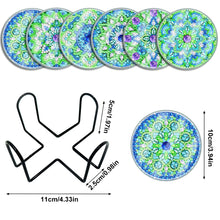 Load image into Gallery viewer, 6Pcs/Set-Mandala-Acrylic Waterproof Diamond Coaster