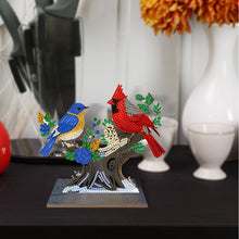 Load image into Gallery viewer, Bird-Single Side Drill-Wooden Diamond Desktop Ornament