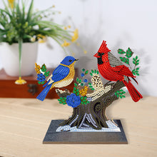 Load image into Gallery viewer, Bird-Single Side Drill-Wooden Diamond Desktop Ornament
