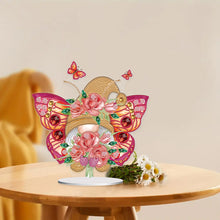 Load image into Gallery viewer, Butterfly Gnome-Single Side Drill-Acrylic Diamond Desktop Ornament