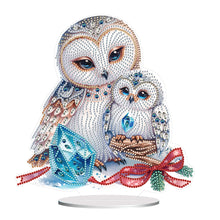 Load image into Gallery viewer, Owl-Single Side Drill-Acrylic Diamond Desktop Ornament
