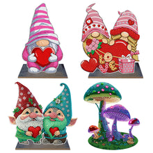 Load image into Gallery viewer, Gnome-Single Side Drill-Wooden Diamond Desktop Ornament