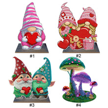 Load image into Gallery viewer, Gnome-Single Side Drill-Wooden Diamond Desktop Ornament