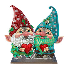 Load image into Gallery viewer, Gnome-Single Side Drill-Wooden Diamond Desktop Ornament