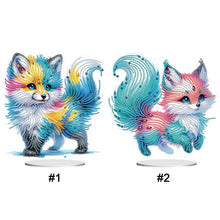 Load image into Gallery viewer, Fox-Single Side Drill-Acrylic Diamond Desktop Ornament