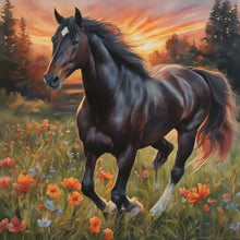 Load image into Gallery viewer, Horse-Full Round Diamond Painting-30x30cm