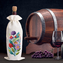 Load image into Gallery viewer, Butterfly/Flower-Burlap Wine Bottle Bags Covers
