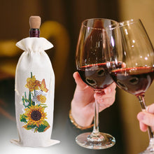Load image into Gallery viewer, Butterfly/Flower-Burlap Wine Bottle Bags Covers