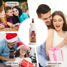 Load image into Gallery viewer, Butterfly/Flower-Burlap Wine Bottle Bags Covers