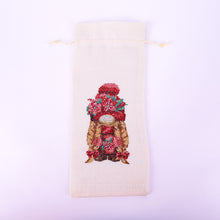 Load image into Gallery viewer, Butterfly/Flower-Burlap Wine Bottle Bags Covers