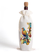 Load image into Gallery viewer, Butterfly/Flower-Burlap Wine Bottle Bags Covers